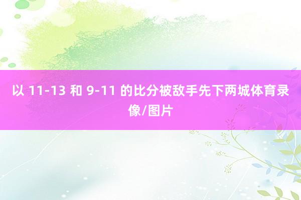 以 11-13 和 9-11 的比分被敌手先下两城体育录像/图片